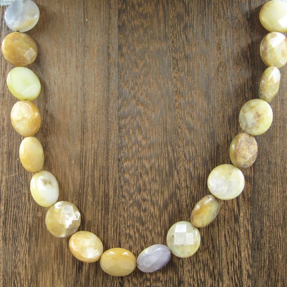 Jewelry - 16" Sterling Silver Faux Stone Necklace Vintage